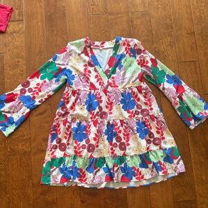Like New Size Medium SHEIN Floral Long Sleeve Dress